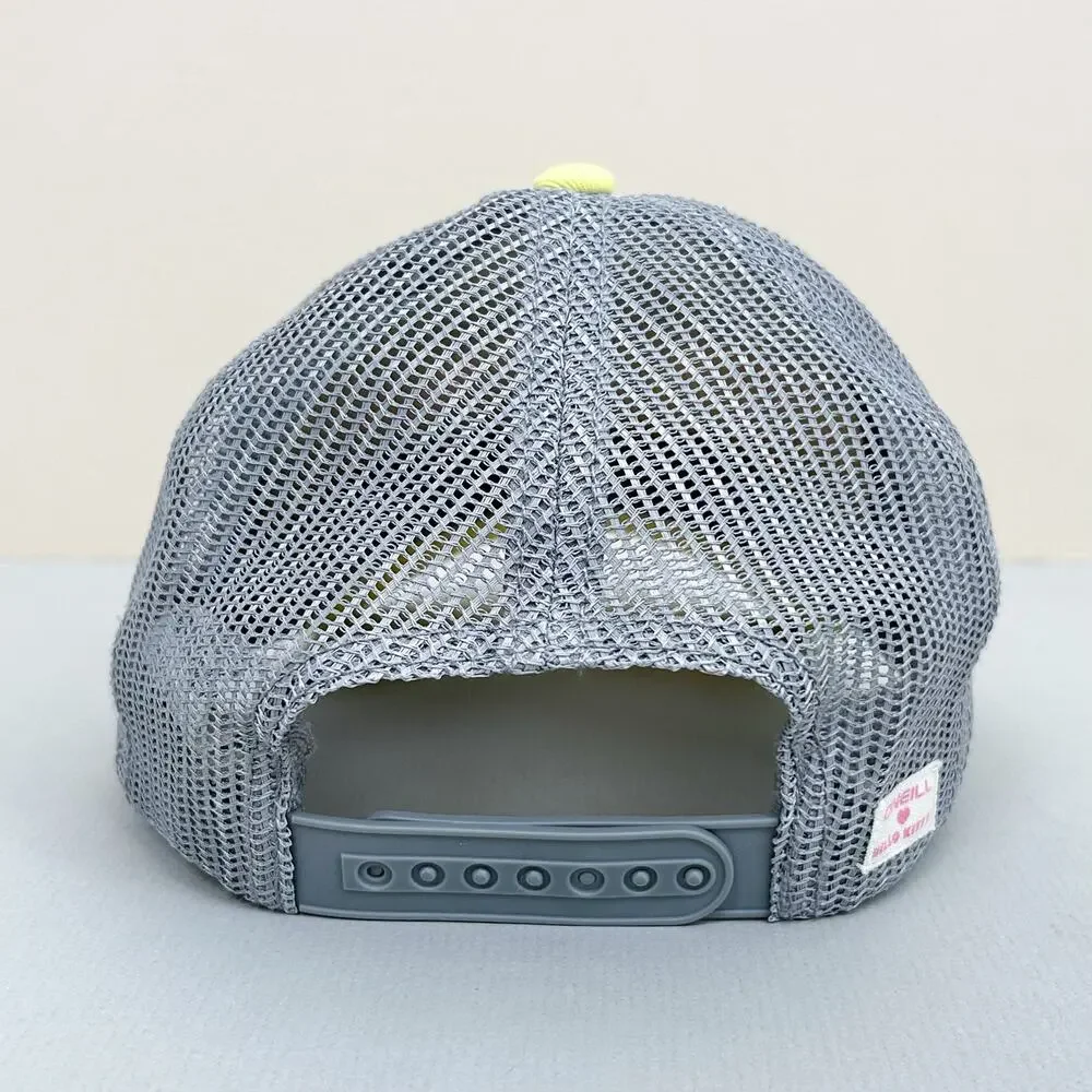 O'Neill X Hello Kitty Yellow Gray Mesh Tropical Surf Child Girl Cap Trucker Hat